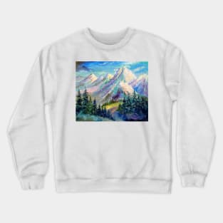 Snowy mountains Crewneck Sweatshirt